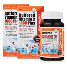 [네추럴라이즈] 캐나다 수입 _ 버퍼드 비타민C 1000 플러스 _ 산성도를 줄인 중성화된 비타민C 1000mg, 90정, 2개