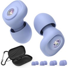 Quietide 귀마개 수면용 귀마개 청각 과민 완화 XS/S/M/L 사이즈 이어팁 포함 숙면 방음 노이즈 캔슬링 이어플러그 수납 케이스 포함 반복 사용 가능한 청각 보호 일본