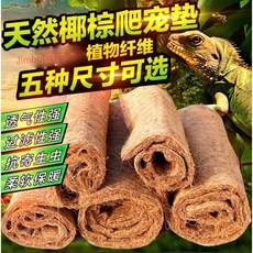 Jimbobo 爬寵椰棕墊材 植物纖維 高透氣性 柔軟保暖 多尺寸適用, 1個, 50*30cm