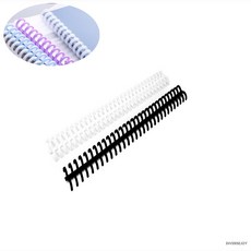 셀프 제본 바인더 링 다이어리 스프링, 블랙 10mm