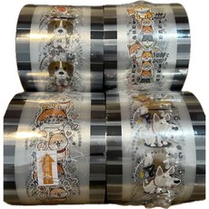 WF AP封口膜 130*350M 隨機可愛狗狗圖案 適用紙塑杯 一卷可封3000杯, 圖案, 1箱