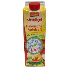 德國維可Voelkel生機純蘋果汁 Demeter 1000ml 利樂包, 1個