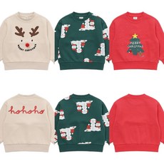 [국내매장 정품] 래핑차일드 (모다진주) 크리스마스 기모맨투맨 85C29 332 21 JJ 627808