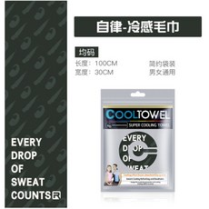 子甄彣璟 運動涼感毛巾 一甩即涼 吸濕降溫急速涼感巾, 自律, 1個