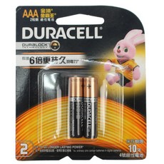 DURACELL 金頂 AAA 鹼性電池 長效持久, 1個, 一卡2個入