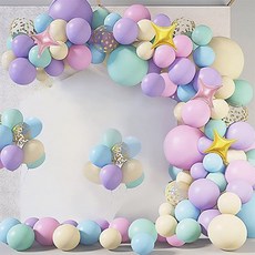 메가디자인 파티장식 풍선세트 코튼캔디 행사용 파티풍선