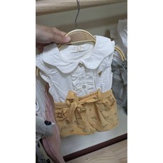 Abby & Babysuit 女寶無袖假兩件連身裝