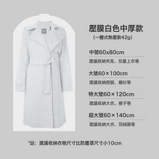 DFMEI 防塵掛衣袋家用全透明西裝套大衣防塵袋衣櫃可掛衣服防塵罩, 1個, 1個裝