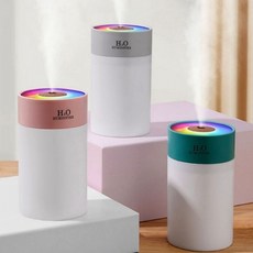 라이닝 LED 가습기 그라데이션 무드등 조명 탁상용 가습기 사무실 책상 침실 차량용, 상세페이지 참조, 라이닝H5가습기(매트화이트)