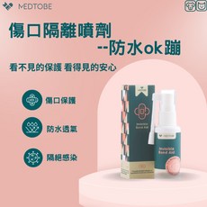 MEDTOBE 傷口隔離噴劑 貓狗通用 寵物照護 保護傷口二次感染, 1個, 30L, 藥物援助（低過敏性）