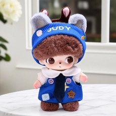 라부부 팝마트 인형옷 DIMOO LABUBU 인형의상 블루 세트 안경