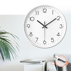 무소음 미니 벽시계 20cm 예쁜 인테리어 벽걸이시계, 올화이트(미니)
