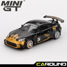 국내바로발송 미니지티 1149 토요타 GR86 LB Nation - 블랙/골드 1:64 (RHD 우핸들), 단일, 1개
