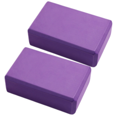 홈트레이닝 필라테스 EVA 요가블럭2p 훈련기구, 보라색, 2개