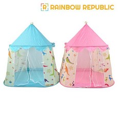 픽데이즈 레인보우리퍼블릭 파스텔 공룡텐트 놀이집 놀이텐트, 핑크