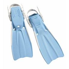 PROBLUE F-742 橡膠導流潛水蛙鞋, 粉藍,L