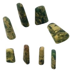 (자연석)옥녹석(유인) 전각돌 길이 약1.5cm~2.5cm정도의 타원형