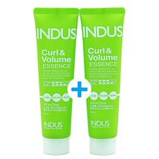 인더스 올인원 볼륨 컬링에센스 60g 2개 컬크림 헤어에센스 모발단백질크림 손상모케어 상한머리영양제 미용실, 60ml