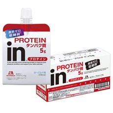 in 젤리 프로틴 5g 요구르트 맛 (180g×6개) 프로틴 단백질 저당질 지방 제로 유청 10초 충전 모리나가제과, 1.18kg, 1개