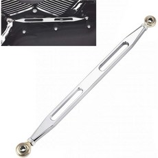 TDZ 블랙 2개 세트 강철 내부 기어 레버 샤프트 키트 1984-2016 투어링 로드 글라이드/스트리트 글라이드/로드 킹/일렉트라 글라이드/트라이 글라이드용 33709-82A, Chrome Shift Linkage