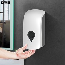DFMEI 手動按壓壁掛式ABS塑料皁液器, 1個, 1000ML 白色:如圖