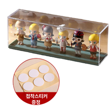 아크배라 차곡차곡 피규어 아크릴 진열장, 청록색