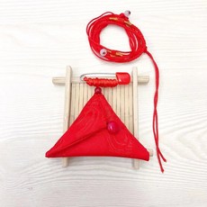 台出精品 三角形寶寶平安符保護套空袋 防水福袋嬰兒胎毛保存袋錦囊, 【優選款】織錦/提花