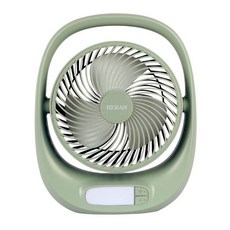 禾聯家電 USB充電桌面立扇 HUF-07GL310，輕巧便攜，多角度調整，節能省電, 綠, HUF-07GL310