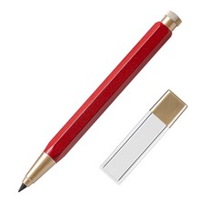 깎지 않는 연필 자이 탄소펜 샤프형 무한연필, CHERRY RED