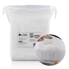 대용량 절단 순면 화장솜 1200매, 1개, 1200매입