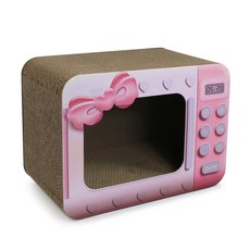 도트캣 고양이 스크래처 집콕 전자레인지, 핑크, 1개