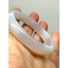 天然冰種淺紫羅蘭玉髓手鐲 56mm