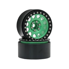 1/10 RC 크롤러 CNC 알루미늄 합금 2.2 인치TRX4 TRX6 D90 Axial SCX10 Wraith Capra 1.9 RGT EX86100 용, 10 2pcs green