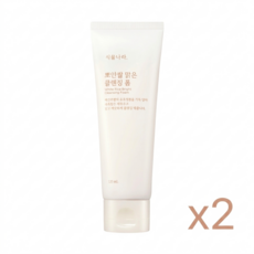 식물나라 뽀얀쌀 맑은 클렌징폼, 2개, 120ml