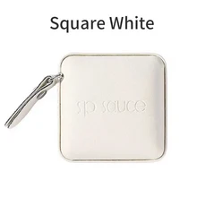 부드러운 사각형 줄자 측정 단추 테이프 본체 재봉틀용 개폐식 인치 1, 01 Square White