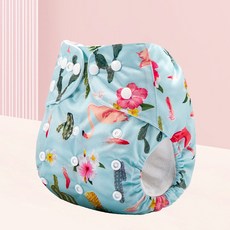 印花防漏布尿褲 可調節適穿3-15kg, J33, 1套