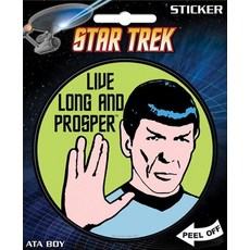 Ata-Boy 스타트렉: 오리지널 시리즈 라이브 롱 앤 프로스퍼 10.2cm 풀 컬러 스티커