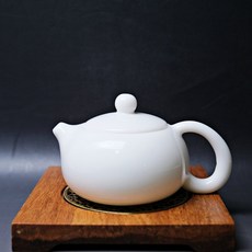 自在坊茶具 羊脂玉瓷西施壺 白玉瓷壺 溫潤美白 精品茶壺 自用送禮, 1個, 200ml