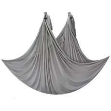 플라잉요가 설치 가정용 집에서 플라잉 홈트 해먹 스트레칭, F. 밝은 회색 7m 새틴