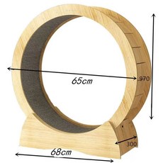 원목 캣타워 캣휠 쳇바퀴 반려묘 런닝머신 캣워커 고양이 무소음 캣워크, A. 노란색 나무무늬 MDF 소형5개 이하