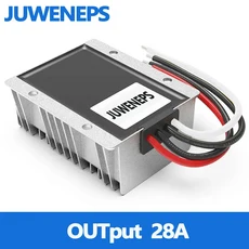 JUWENEPS 자동차 9-36V ~ 12V13.8V15V19V20V24V 전압 조정기 DC-DC 벅-부스트 전원 공급 장치 모듈 20A방수, 01 9V-36V, 02 27V, 02 OUTPUT  28A