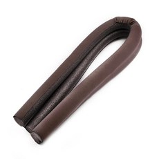 문짝 하단 도장 스트립 바람 소음 감소 스토퍼 아래 차단기 충돌 방지 방음, 03 coffee 1pc, 1개, Color: 2. coffee 1pc