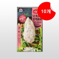 사조안심 사조 닭가슴살 블랙페퍼 100g, 10개