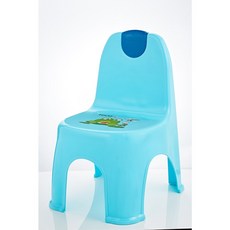 簡單樂活 BI-5979 紅象兒童靠背椅(大) 輕巧可堆疊 提把設計 安全矮凳 小孩椅, 藍, 1個