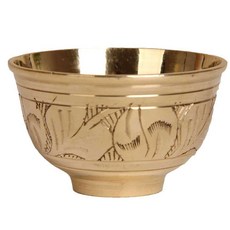 방짜유기 구리 그릇 불교용품 장식품 놋그릇 와인컵, 1개, 소형 25ml 손수조각 패턴 랜덤, 상세페이지 참고