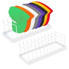 ShineMe 야구 모자 오거나이저 모자용 금속 보관함 최대 20개의 캡을 담을 수 있는 대용량 쉬운 조립 및 옷장 선반 드레서용 컴팩트 스탠드_168026, White_168026