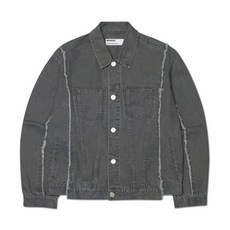 [노매뉴얼] ROUGH CUT TRUCKER JACKET - WASHED CHARCOAL