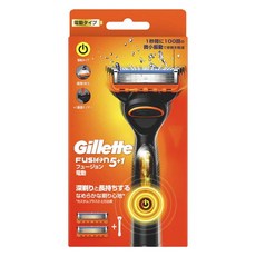 吉列 FUSION 電動刮鬍刀 + 替換刀片（2 件, 1個
