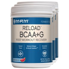 엠알엠 BCAA+G 리로드 포스트-워크아웃 리커버리 워터멜론 비건 글루텐 프리, 840g, 3개