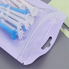 제이일 1P 다용도 컬러 소분 지퍼백 10~16cm 여행용지퍼백, 12x18 - 화이트